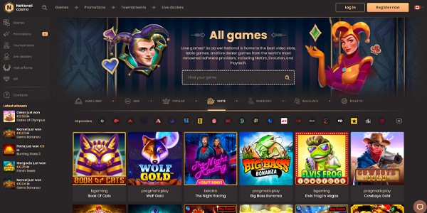 National Casino Games Portfolio